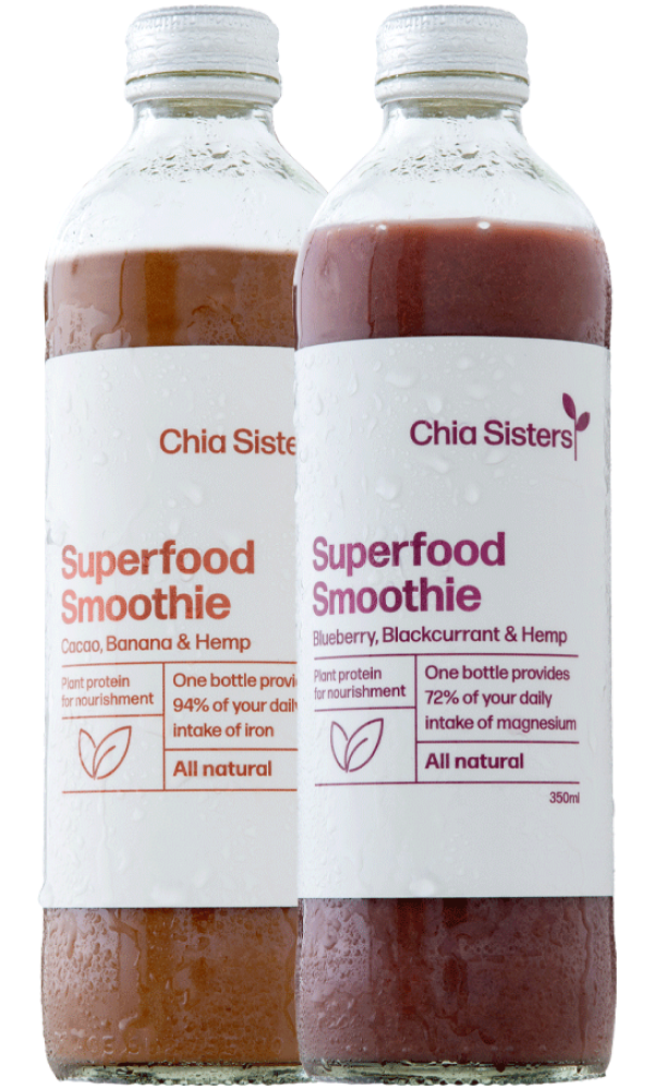 Superfood Smoothie Mix 12 x 350ml Pack | Chia Sisters NZ